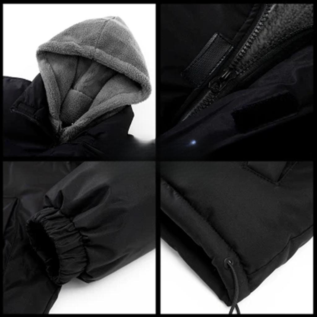 Big Yards of Cotton Clothing Men's Models Winter New False Two-piece Trend Down Cotton Jacket Loose Thickened Cotton Coat Jacket Men