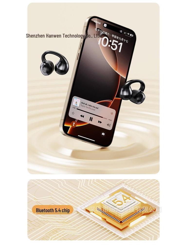 Bluetooth Ear Clip Earphones M09: Pain-Free, Long-Wear with Super Long Battery Life for 2025