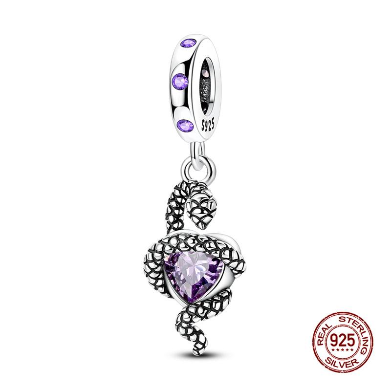 New In Original Charms Copper Cute Panda Holding Heart-Shaped Charms Beads Fit 3Mm Original Bracelet Women Diy Jewelry Gifts