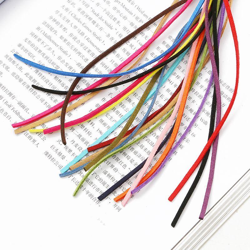 4 Meters Long 3mm Wide Korean Fleece Rope Deerskin Strap Suede Gift Box Decorative Ribbon Imitation Leather Rope DIY Jewelry