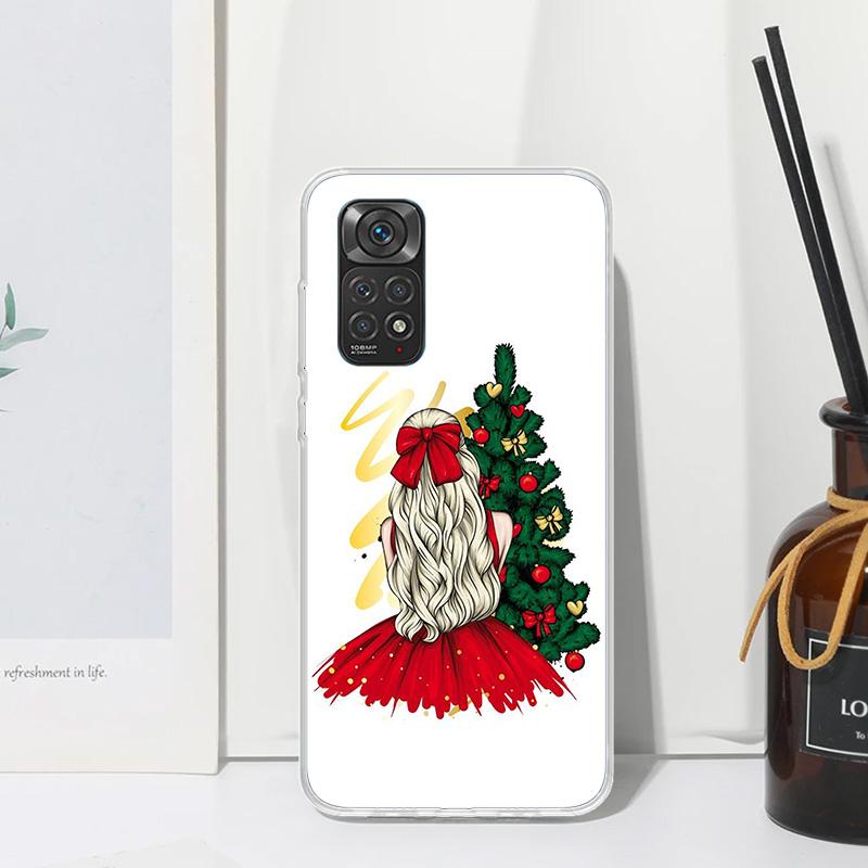 Christmas Girls Tree Gift Phone Case For Xiaomi Redmi Note 15 13 14S 14 Pro Plus 12S 11S 10S 12 11E 10 11T Art Fundas Back Cover