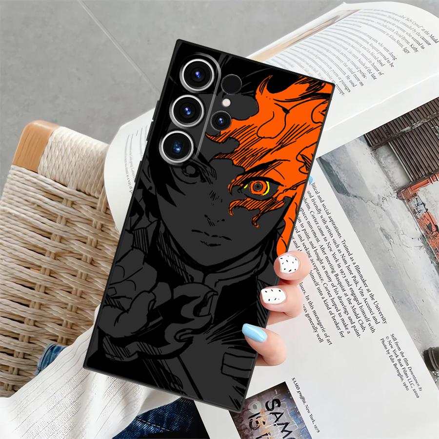Soft Back Phone Cover Case for Samsung Galaxy S20 S25+ S22 S24+ S25 Ultra S23 FE S24 Plus S9 S21 Hot Demonss Anime Slayers