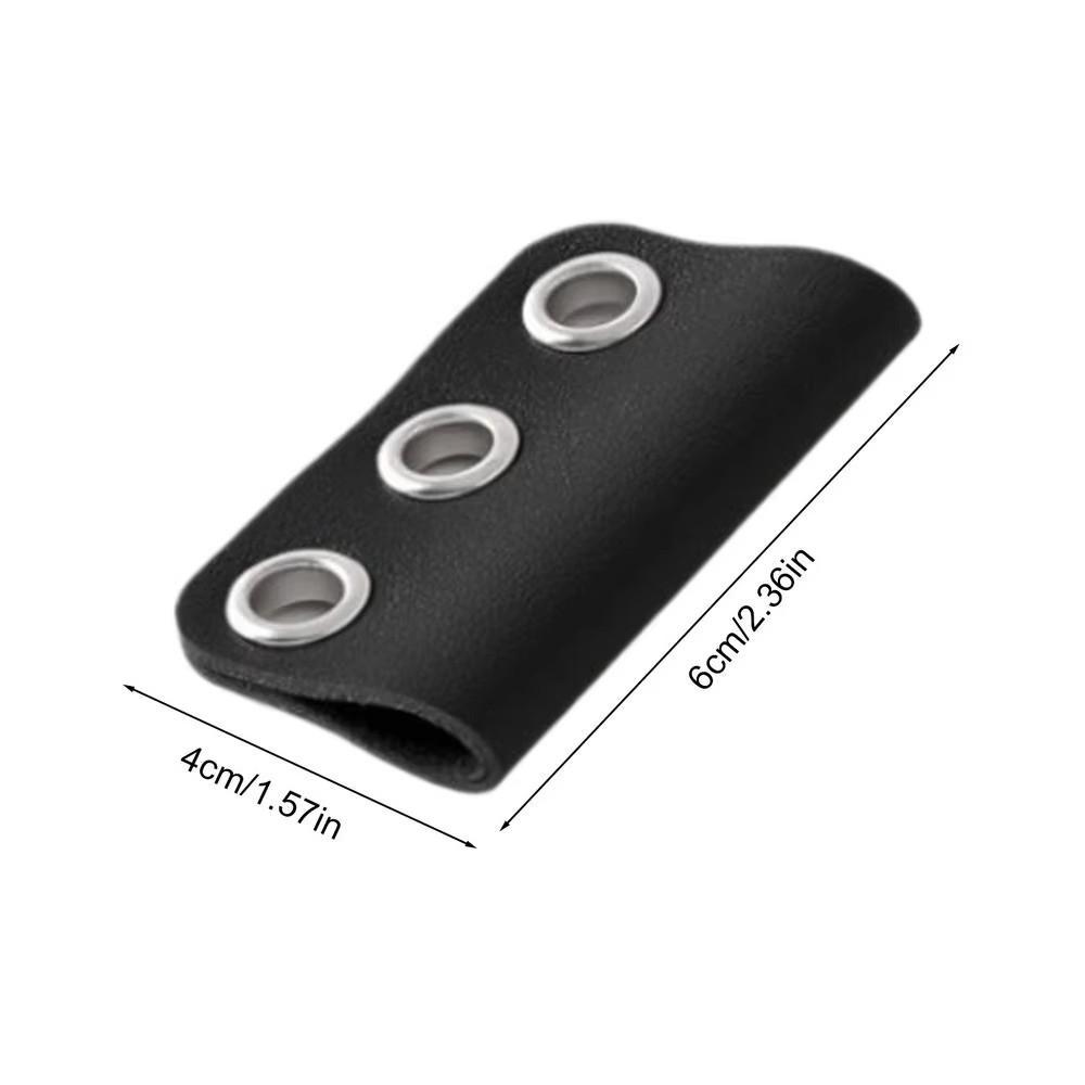 PU Leather Pen Clip Detachable Pencil Loop Portable Pen Fixed Clamp  for Home School