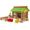 Jeu De Construction En Bois - JEUJURA - Mon Premier Chalet En Bois - 64 Pièces - Enfant - A Partir De 3 Ans