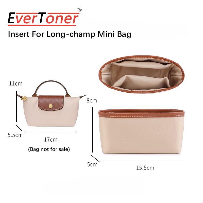 

EverToner Satin Liner Bag for Longch-mp Le Pliage Mini Premium Soft Inner Organizer Perfect as Makeup Pouch ravel Essentials Bag