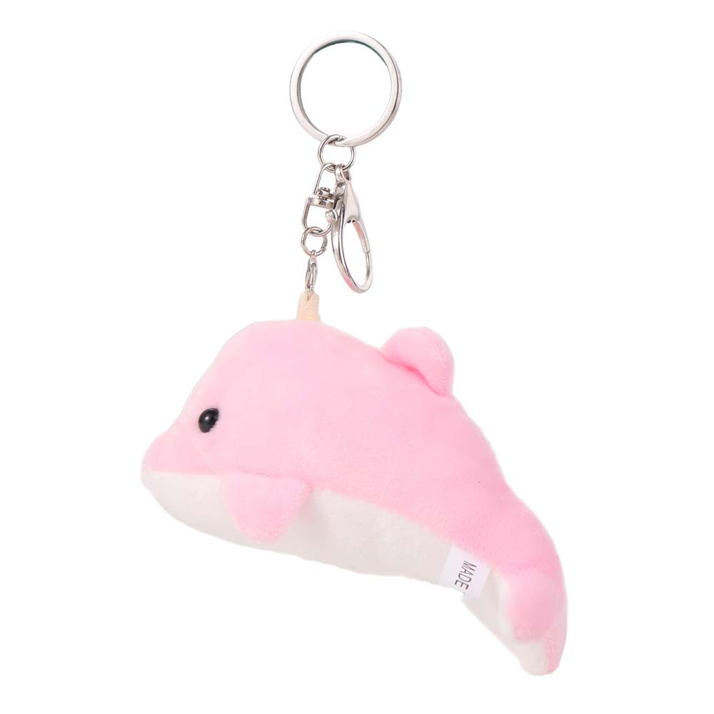 Bag Pendant Dolphin Plush Doll Keychain Ocean Animal Soft Stuffed Animal Keychain Funny Fluffy Animal Doll Key Rings