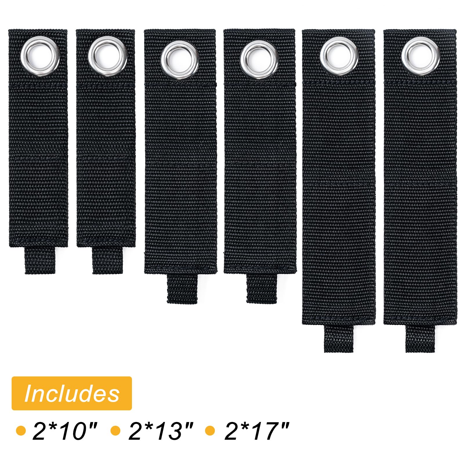 

Heavy-Duty Wrap-It Storage Straps (Assorted 10 Pack) - Extension Cord Organizer, Cable Straps for RV Accessories, Workshop чёрный