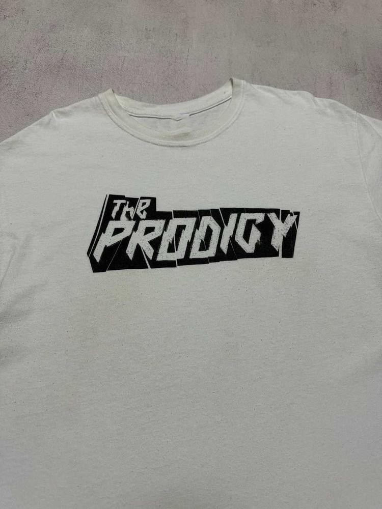 Редкая футболка THE PRODIGY Классический логотип Все размеры Унисекс AR428 Унисекс Футболка L