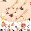 DIY Halloween Keyring Making Supplies 237Pcs Metal Autumn Crafts Pendant Set Including Spooky Charm Jewelry Tool