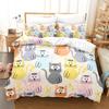 Cute Cat Claw Bedding Set Single Twin Full Queen King Size Bed Set Adult Kid Bedroom Duvetcover Sets Cartoon Cat Bed Sheet Set