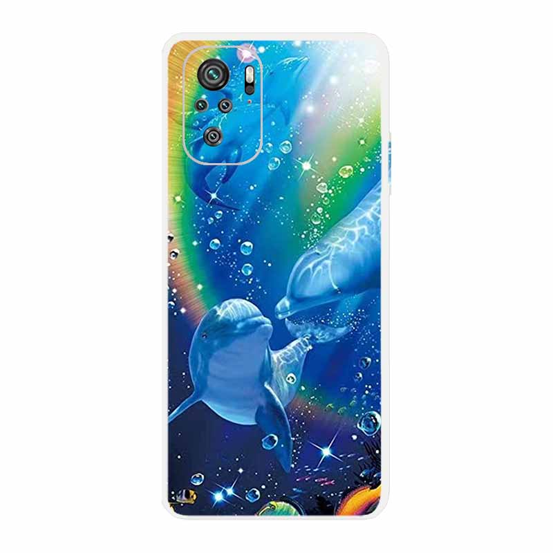 Für Xiaomi Poco M5 Klare Hülle Mode Bemalte Silikon Weiche Rückabdeckung Für Xiaomi Poco M5 Transparente Handyhülle POCO M 5 Hülle