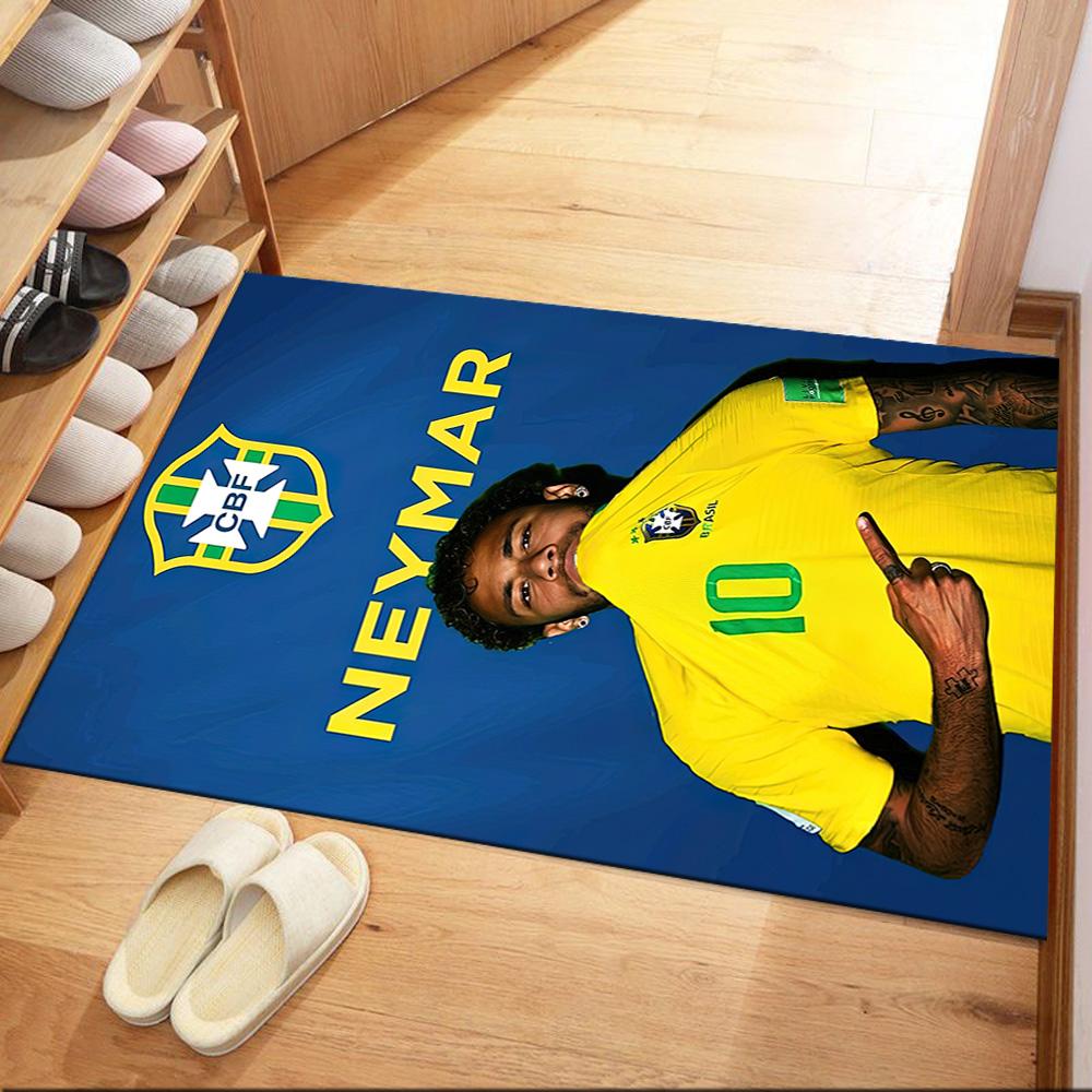 Quadratische Teppiche mit brasilianischen Fußballstars sind eine großartige Wahl für Wohnzimmer, Schlafzimmer, Heimdekoration und als Geschenke.
