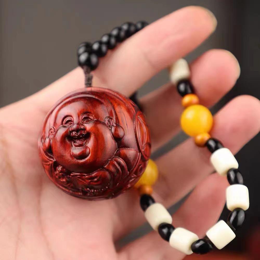 Small-Leaf Red Sandalwood Pendant: Wealth-Attracting Pixiu, Gourd, Dragon, Tortoise Design