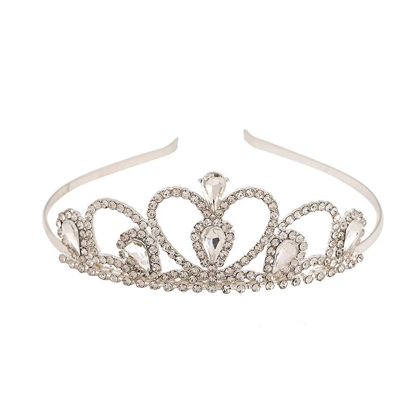 Children's Crown Birthday Party Hair Crown Headwear Girls Performance Hair Accessories Wang Guanxin