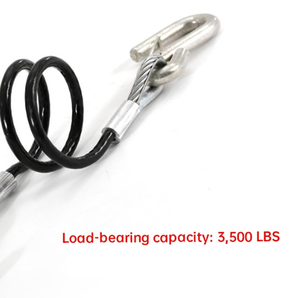 Limnyves S Trailer Safety Towing Cable with Hook 3500lbs Load