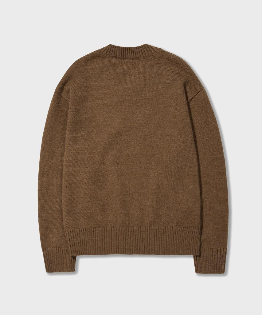AMFEAST Essential V-Neck Knit Brown