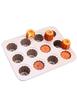 CHEFMADE Mold Set Cake External X Cup Canelé (12 Pieces) - Low-stick Mold. Dimensions Approx. 32.5 25.8 Cm. Size 5.5 Cm.
