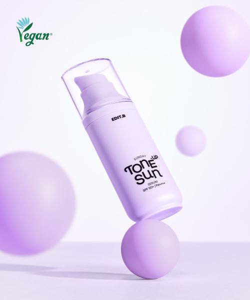 [EDIT.B] Sunday Violet Tone-Up Sun Serum 55ml [SPF50+/PA++++]