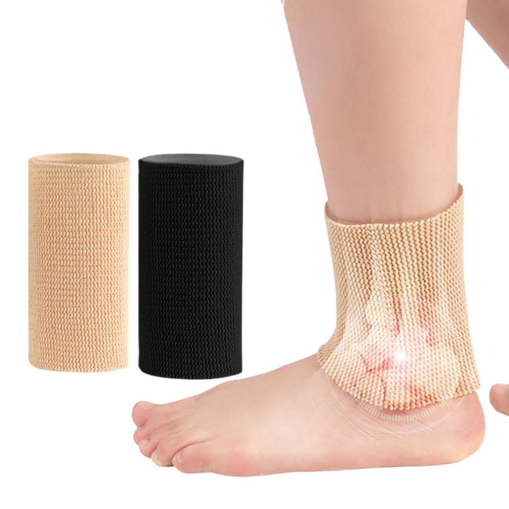 1 Stück Elastische Kompressions-Sport-Knöchelbandage Knöchelschützer Fuß-Gel-Sleeve Skate-Socken Knöchelschutz für Eiskunstlauf