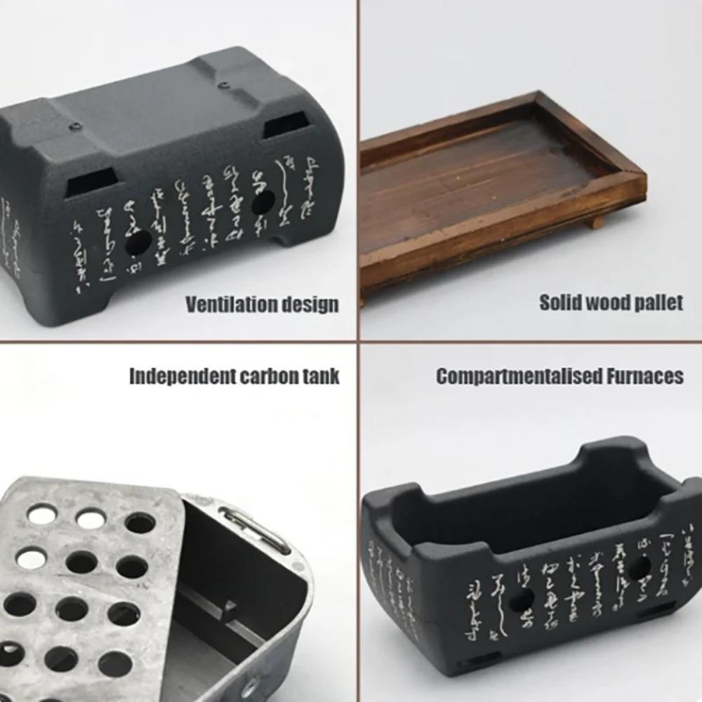 Portable BBQ Grill Outdoor Reusable Barbecue Stove Save Space Charcoal Furnace High-capacity Food Cooking Oven Bbq Grill Outdoor