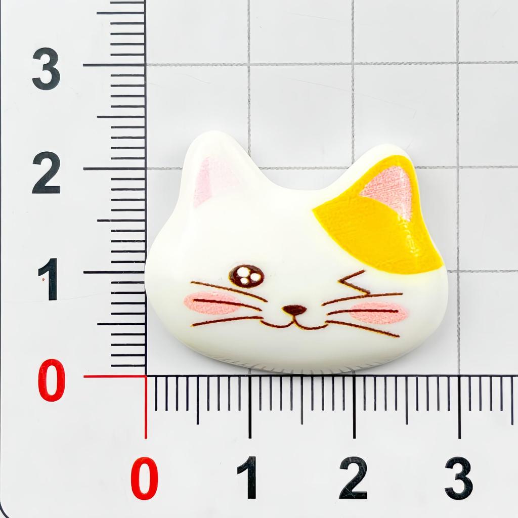 Cartoon Wild Cat Resin Accessories: DIY Hair Clip, Keychain, Phone Case, Magnet, Shoe Buckle Ornament