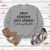 "European & American Fashion Grandma Letter Long-Sleeve T-Shirt, Autumn/Winter, Plus Size"