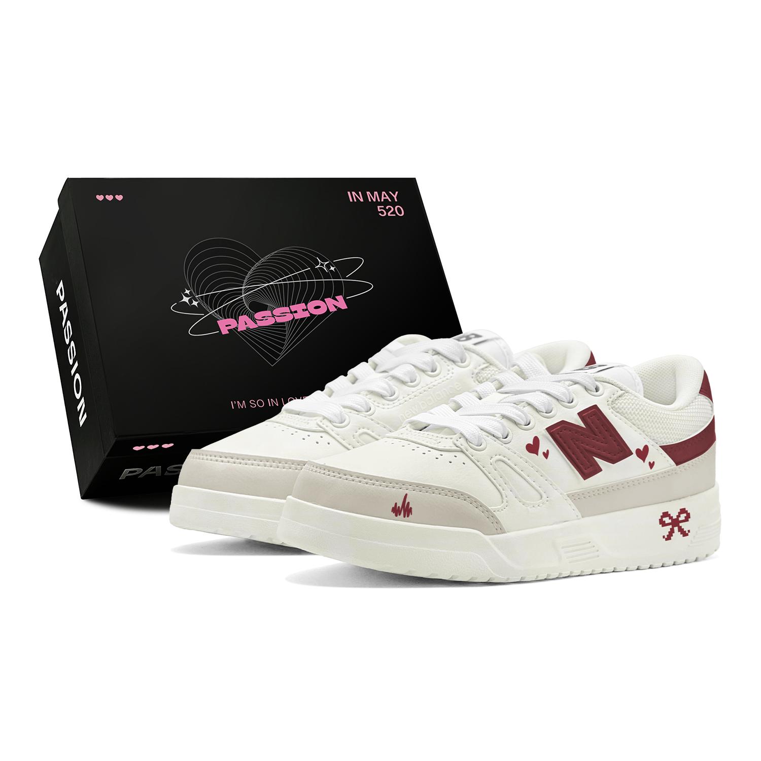 

New Balance NB Ct20 Quick Dry Impact Resistance Quick Dry Impact Resistance Low top Skateboard Shoes Unisex White Red CT20LM1(TeamS-S-BOX) 37