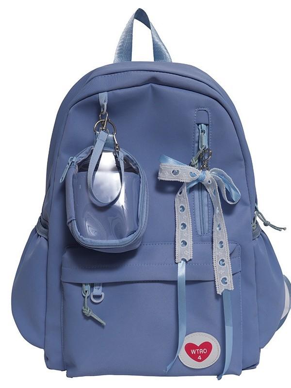 Style Backpack For Girls With Nylon Material And Large Capacity For School Use