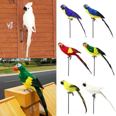 Foam Simulation Parrot 25cm/35cm/45cm/60cm Garden Decorative Bird  Garden Ornament