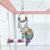 Wear-resistant Metal Parrot Chew Toy Bird Cage Hanging Toy  Parrot Enrichment Activity