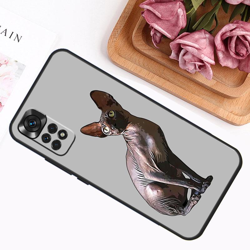 Sphynx Sphinx Cat Case For Xiaomi Redmi Note 14 Pro 13 12 11 9 10 9S 10S 11S 12S Redmi 14C 13C 10C 12C Cover