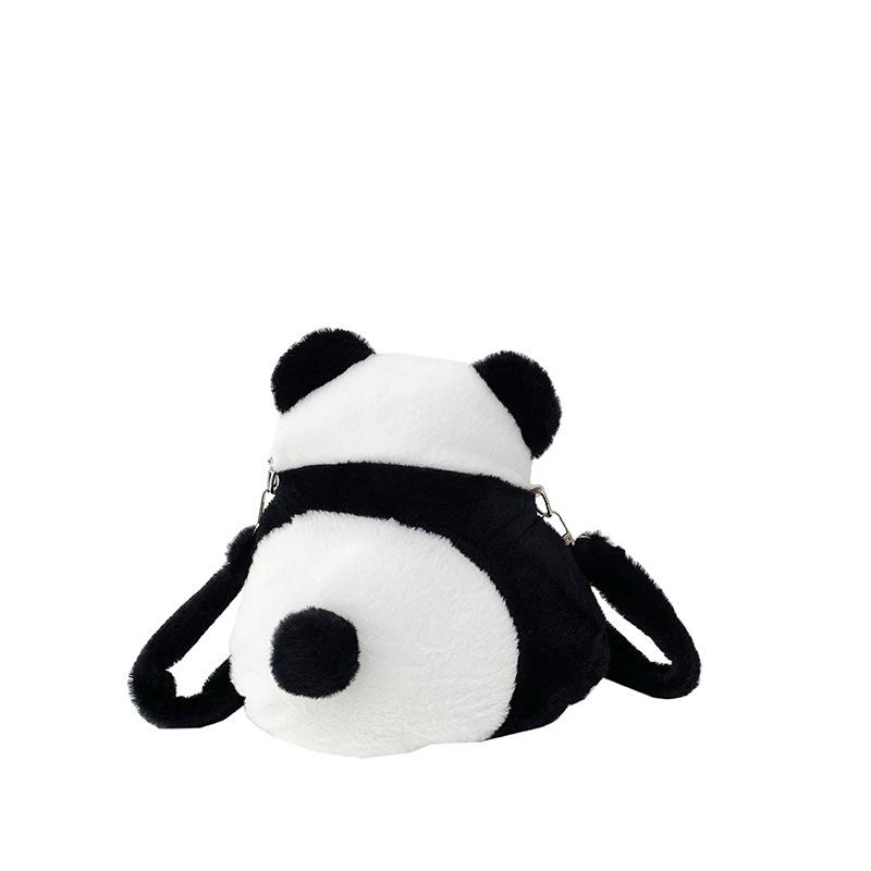 

Fashion Street Panda Plush Shoulder Bag For Girls Cute Cartoon Backpack Soft Material
