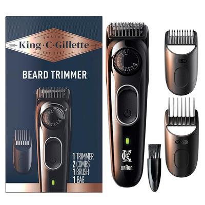 Gillette Sakal Düzeltici PRO 40 Uzunluk Ayarları 0,5 mm Hassas Adımlar Kablosuz Tasarım 1 Fırça Tarak 2 Şarj Cihazı Fermuarlı Kese, Sakal Düzeltici