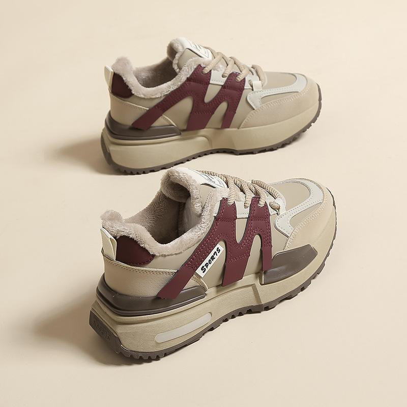 

Forrest Gump sneakers women s 2025 new autumn and winter velvet two cotton shoes lightweight casual student platform leather dad shoes 40