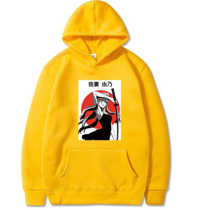 Autumn Future Diary Yuno Anime Characters Men's Hoodie Sweatshirt Men Womnen Fashion Brand Design Pullover Men's Hoodies