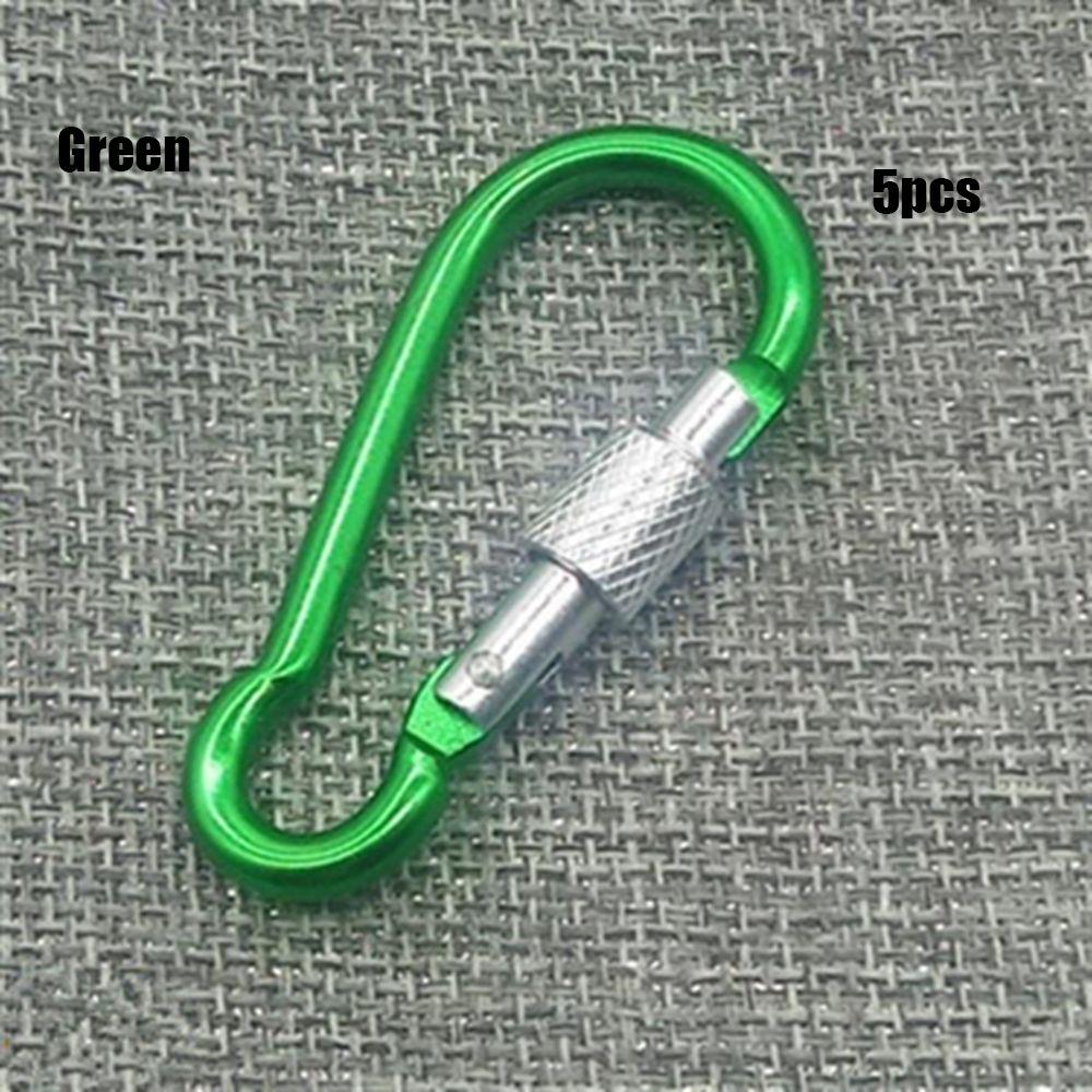 Multi-color Aluminium Safety Alloy Carabiner Buckle Keychain Camping Hiking Hook Climbing Button