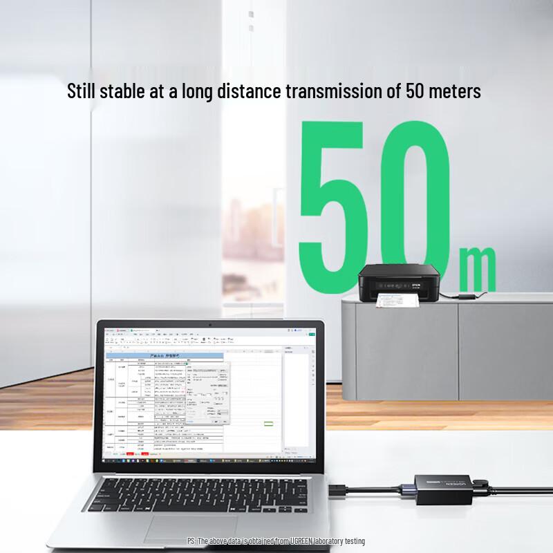 UGREEN USB 2.0 RJ45 Ethernet Extender (50m)