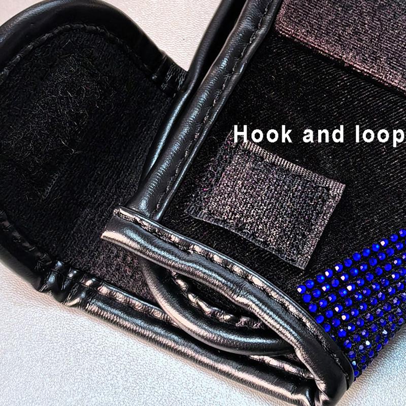 Rhinestone Car Shift Gear Cover Handbrake Cover Leather Auto Anti-slip Protector Decoration Universal Car Accessories Interior