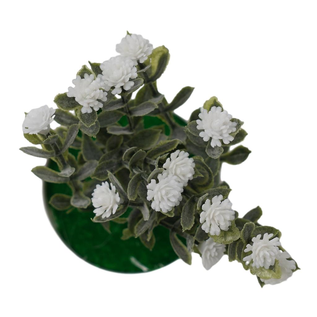 PP Plastic Fake Flower Pot Simulation Gypsophila Small Potted Artificial Flower