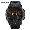 Men's Dual Time Digital Sports Watch with Pedometer