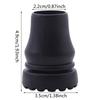 Rubber Pad Cap Non-Slip Walking Stick Crutch Cane Bottom Pads Cover Protector Climbing Hiking Trekking Pole Tip Black 16/19/22mm