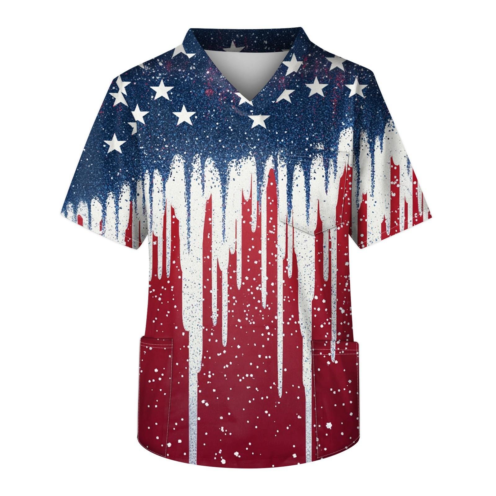 

Мужской топ с коротким рукавом, V-образным вырезом и принтом, нагрудным карманом S винный