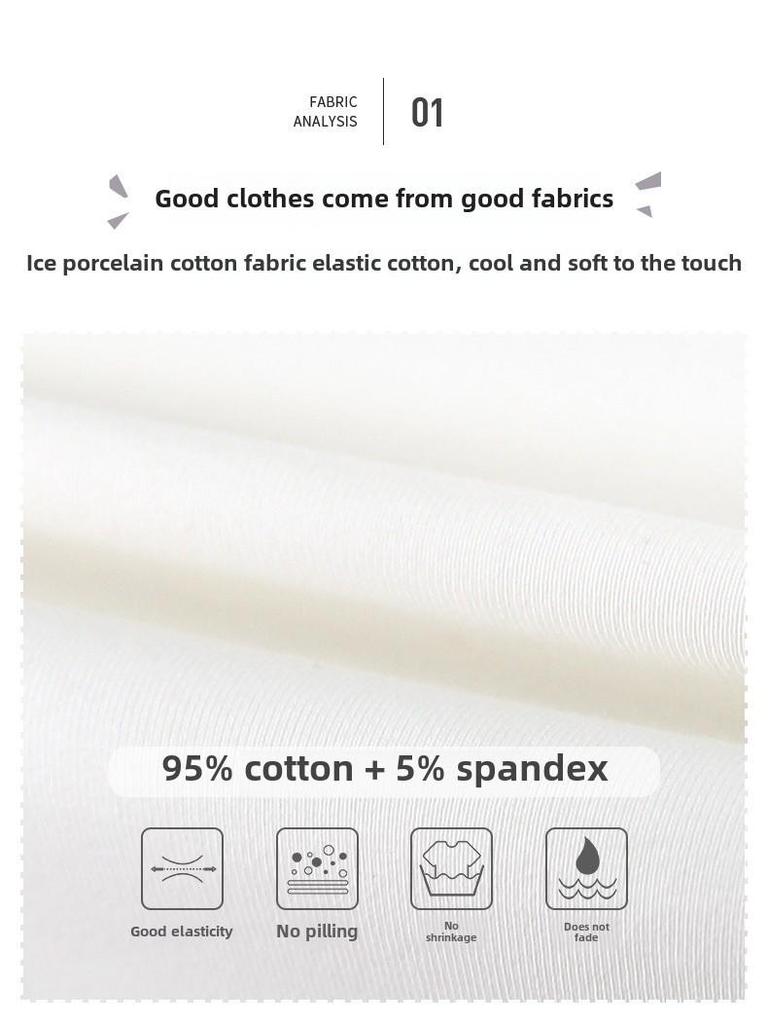 Girls' Fashionable Short-Sleeve Doll Collar Pure Cotton T-Shirt - Summer Trendy Tee for Ages 6+