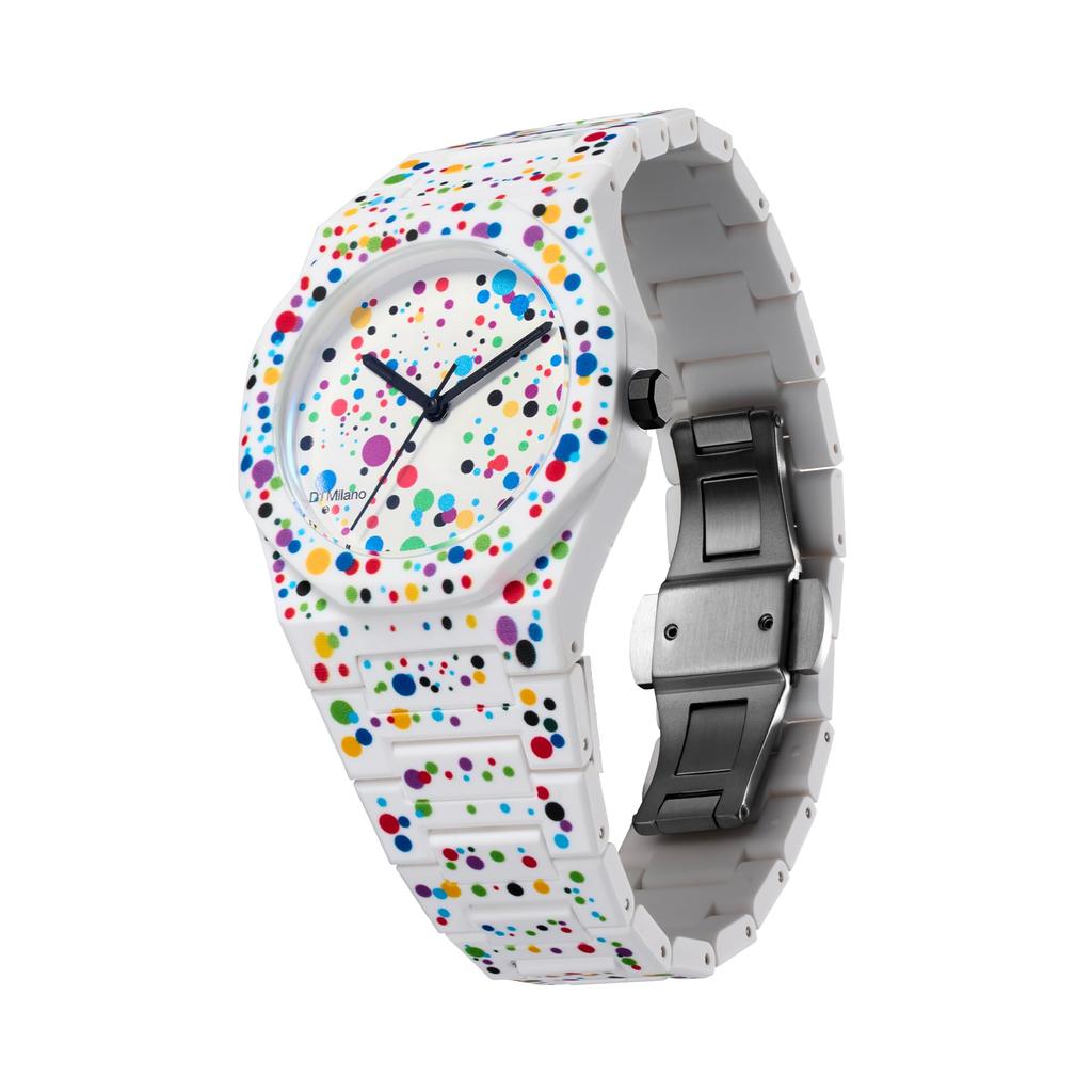 Authorized Distributor [D1 MILANO] D1 Milano Men's and Women's Watch PCBU12 Polycarbonate Dot 02 37mm