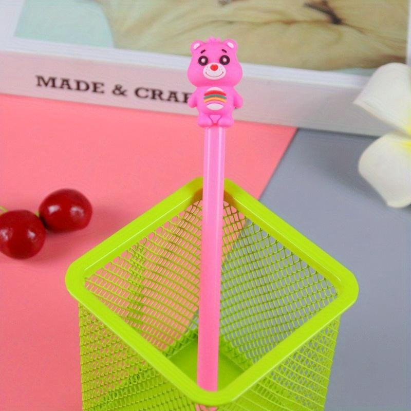 Rientro a scuola stagione 10 pezzi penna gel orsetto cartone animato 0,5 mm cancelleria creativa per l'apprendimento penna a base d'acqua scrittura carina penna firma ufficio