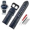 Hochwertiges wasserdichtes Uhrenarmband für Panerai PAM688 441/1313 Rindsleder Herren blau Uhrenarmband Zubehör 22MM 24mm 26mm