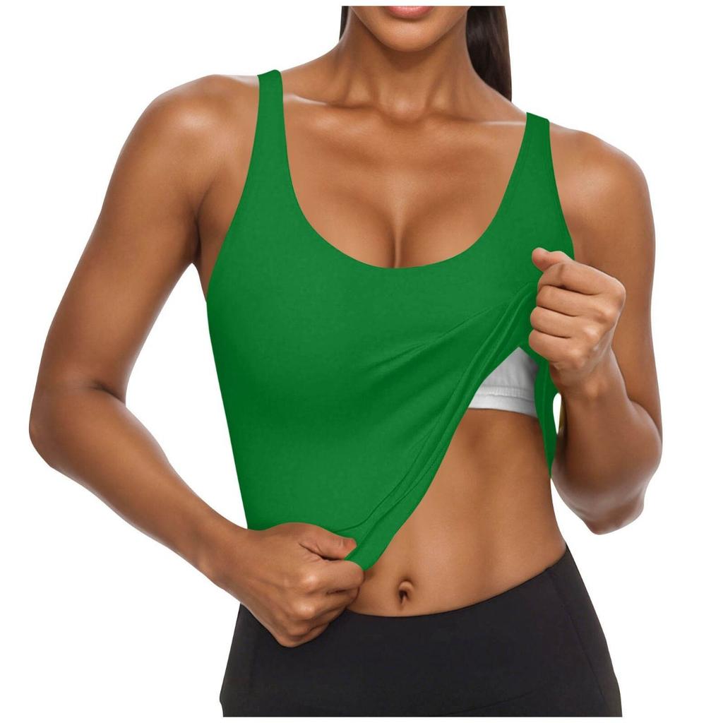 Summer New Women's Sports Tank Top, Naked Feeling High Stretch Yoga Bra, Beautiful Back Design With Fixed Chest Pad