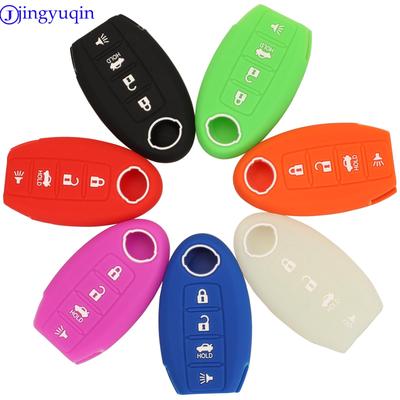 Housse en Silicone pour clé télécommande de voiture, pour Nissan Altima Maxima Murano Sentra Versa Titan Leaf Juke Quest Elgrand NV200 Note Tiida
