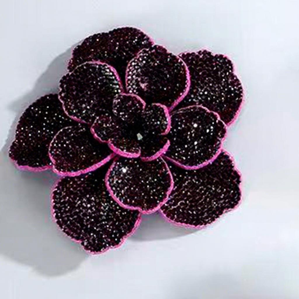 Factory Hot Sale Shoes Flower Three-layer Cloth Fabric Patch Flower Rhinestone Handmade DIY Clothing Bag Accessories