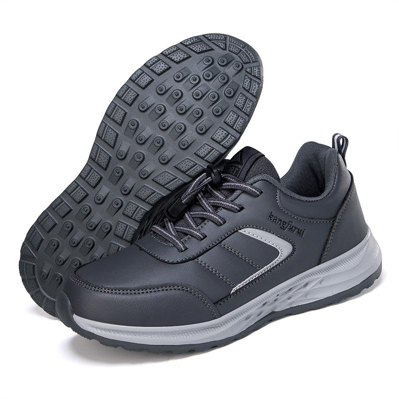 Four Seasons Leather Non-slip and Wear-resistant Shoes Comfortable Walking Leisure Sports Trend Shoes